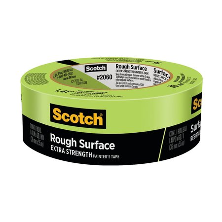 Scotch Rough Surface Extra Strength Painter's Tape, 3" Core, 1.41" x 60.1 yds, Green 206036AP